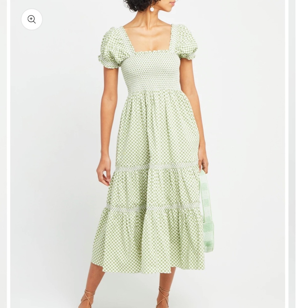 Few Moda OPT green gingham Daphne Dress, size XL, NWOT
